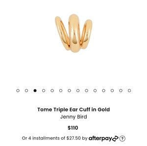Jenny Bird Tome Triple Ear Cuff in Gold